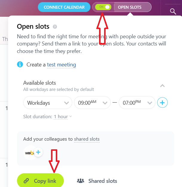 How to use Open Slots link openslots1.png