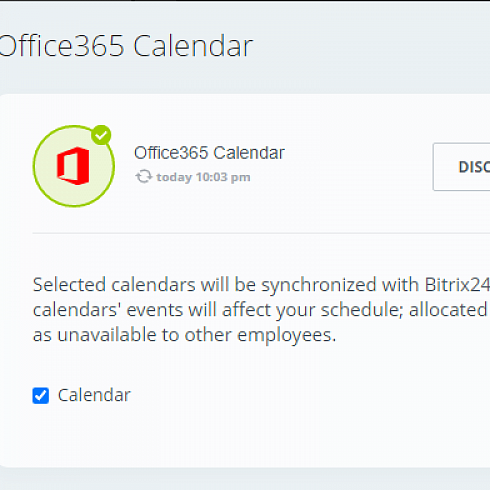 How to connect MS Office365 Calendar to Bitrix24 Calendar