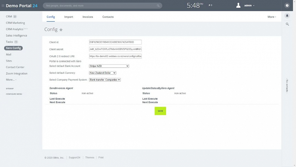 Bitrix24 Xero integration
